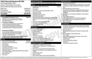 Chevrolet Equinox 2025 4x4 RS 4 puertas SUV