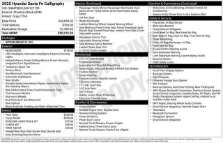 Hyundai SANTA FE 2025 AWD Calligraphy SUV de 4 puertas