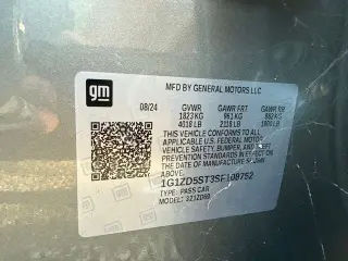 Chevrolet Malibu 2025 LT 4 puertas Sedan con 1LT
