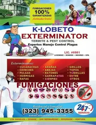 FUMIGACIONES TERMITAS L.A 24/7