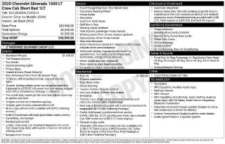 Chevrolet Silverado 1500 2020 4x4 LT 4p Cab Crew 5.8 ft. SB