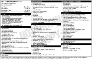Chevrolet Blazer 2021 LT 4p SUV con 2LT