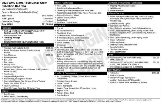 GMC Sierra 1500 2022 4x4 Denali 4p. Cabina Completa 5,8 pies. BA