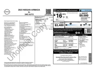 Nissan Armada 2023 4x2 SL 4p SUV