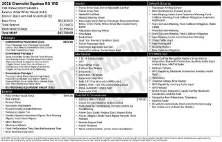 Chevrolet Equinox 2026 RS 4p SUV