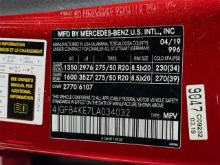 Mercedes-Benz GLE 2020 AWD GLE 350 4MATIC 4p SUV
