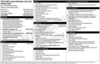 GMC Canyon 2023 4x4 Elevation 4dr Cabina Crew 5 ft. SB