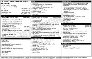 GMC Canyon 2023 4x4 Elevation 4dr Cabina Crew 5 ft. SB