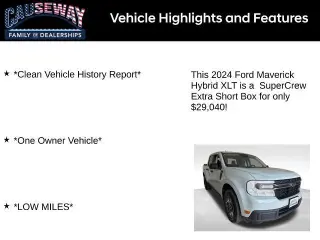 Ford Maverick 2024 XLT 4dr SuperCrew 4.5 pies SB