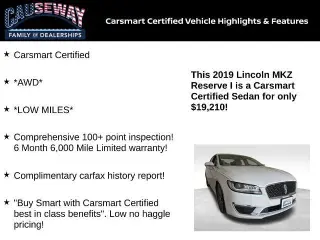 Lincoln MKZ 2019 AWD Reserve I Sedán 4 puertas