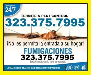 FUMIGACIONES - CONTROL PLAGAS.
