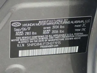 Hyundai ELANTRA 2018 Limited 4p Sedán (EE. UU.)