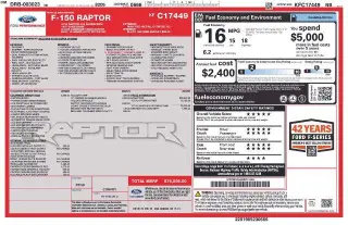 Ford F-150 2019 4x4 Raptor 4p SuperCrew 5.5 ft. CB