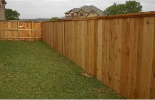 Wooden fance & concrete