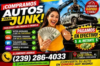 CASH POR SU JUNK CAR!!