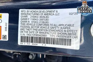 Honda Accord Hybrid 2025 Touring 4p Sedan