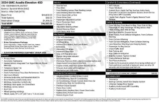 GMC Acadia 2024 4x4 Elevation 4p SUV