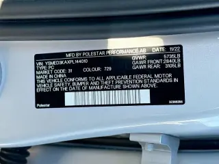 Polestar 2 2023 AWD Long Range Motor Dual 4p Fastback