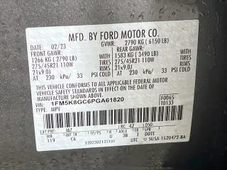 Ford Explorer 2023 AWD ST 4p SUV