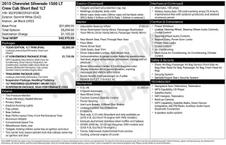 Chevrolet Silverado 1500 2015 4x2 LT 4p. Cabina de Tripulacion 5.8 pies CBH