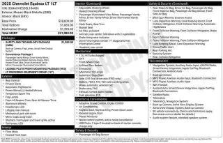 Chevrolet Equinox 2025 LT SUV de 4 puertas