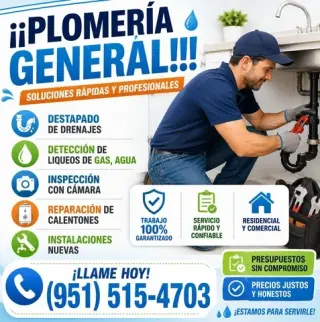 ¡PLOMERÍA EN GENERAL!!!