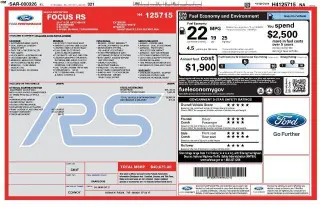 Ford Focus 2017 AWD RS 4p Hatchback