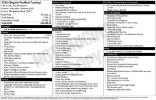 Chrysler Pacifica 2024 Touring L Minivan 4p