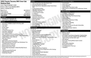 Toyota Tacoma 2022 4x2 TRD Todo Terreno 4p Doble Cabina 5.0 ft SB