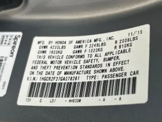 Honda Accord 2016 LX 4p Sedan CVT
