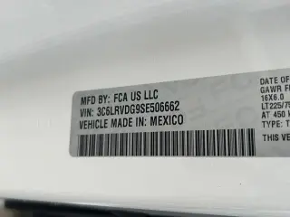 Ram ProMaster 2025 Tradesman 2500 159 WB 3dr High Roof Cargo Van sin asiento para pasajeros