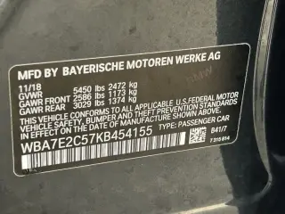 BMW Serie 7 2019 740i 4p Sedan