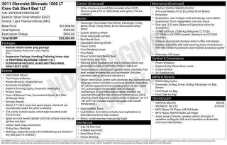 Chevrolet Silverado 1500 2011 4x2 LT 4p. Cabina de Tripulante Estándar 5.8 pies CB