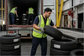 TRABAJOS DE BODEGA DE LLANTAS!