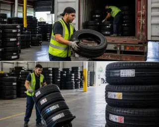 TRABAJOS DE BODEGA DE LLANTAS!