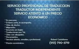 Servicio de traduccion USA