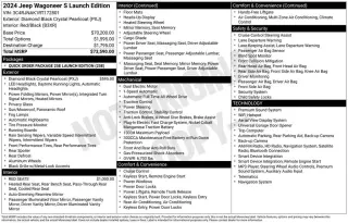 Jeep Wagoneer S 2024 4x4 Launch Edition 4p SUV