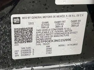 GMC Sierra 1500 Limited 2022 4x4 Elevation Standard Cabina Doble de 4 pnas. y caja corta de 5.8 pies