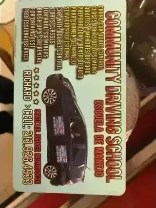 COMMUNITY  DRIVING SCHOOL