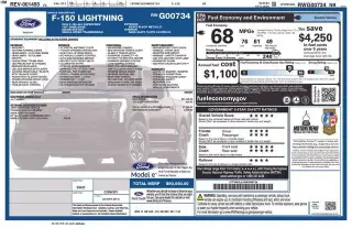 Ford F-150 Lightning 2024 AWD XLT 4p SuperCrew 5.5 ft. SB