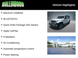 Jeep Wrangler 2025 4x4 Sahara SUV de 4 puertas