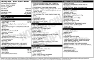 Hyundai TUCSON Hybrid 2024 AWD Limited 4p SUV