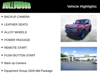 Ford Bronco 2023 4x4 Base Advanced SUV de 2 puertas