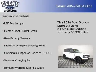 SUV Ford Bronco Sport 2024 AWD Big Bend de 4 puertas