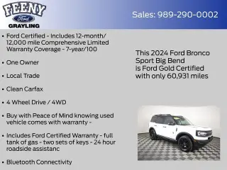 SUV Ford Bronco Sport 2024 AWD Big Bend de 4 puertas