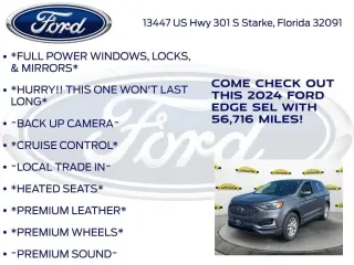 Ford Edge 2024 AWD SEL SUV de 4 puertas