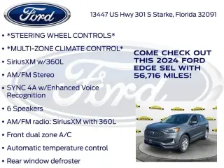 Ford Edge 2024 AWD SEL SUV de 4 puertas