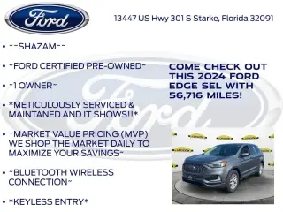 Ford Edge 2024 AWD SEL SUV de 4 puertas