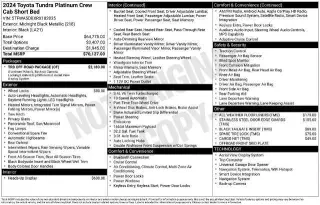 Toyota Tundra 2024 4x4 Limited 4 puertas CrewMax Cab Pickup SB