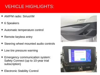 Toyota Corolla 2025 LE 4p Sedan